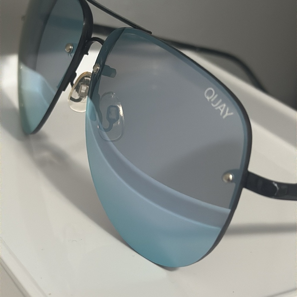 Quay Australia Muse Black and Purple Mirrored Sunglasses - Picture 5 of 10